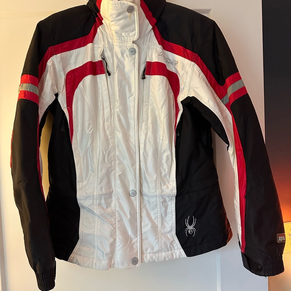 Spyder Women's Black White Red Ski Jacket with Thinsulate